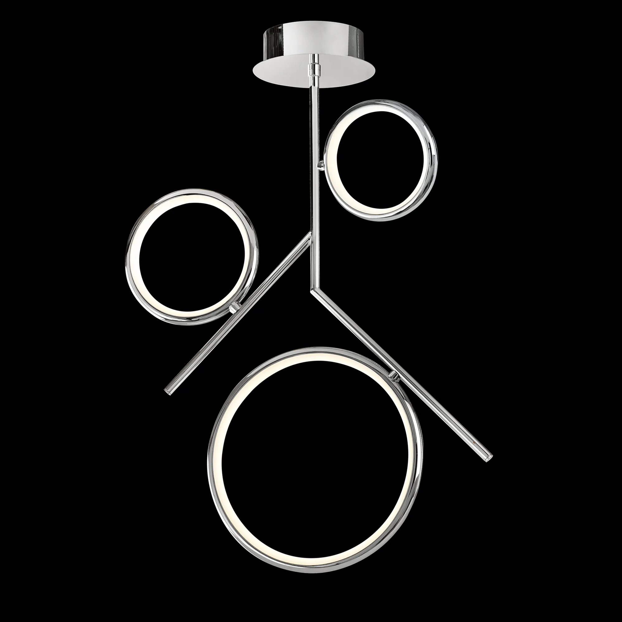 Olimpia Polished Chrome Ceiling Lights Mantra Semi Flush Fittings